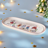 Блюдо овальное "WINTER STORY" 34*14,5 см (кор=12шт.) LEFARD 425-275