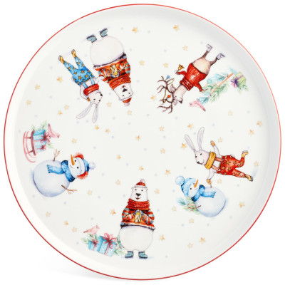 Тарелка "WINTER STORY" 26 см (кор=24шт.) LEFARD 425-276-4