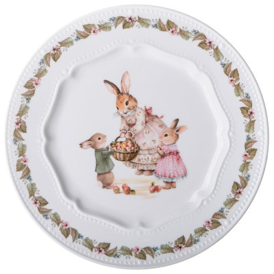 Тарелка закусочная "RABBITS FAMILY" 20,5 см LEFARD 425-286