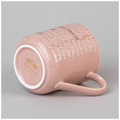 Набор кружек "GOOD MORNING" на металл. подставке 4 шт. 330 мл микс цветов (кор=4наб.) LEFARD 42-533-6