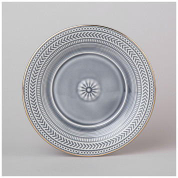 Чайный набор "TOP STYLE" на 2 пер. 4 пр. 250 мл серый, синий (кор=12наб.) LEFARD 42-544-4