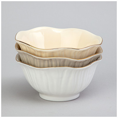 Набор салатников "TOP STYLE" 3 шт. 12*5,5 см 250 мл микс цветов LEFARD 42-555-1