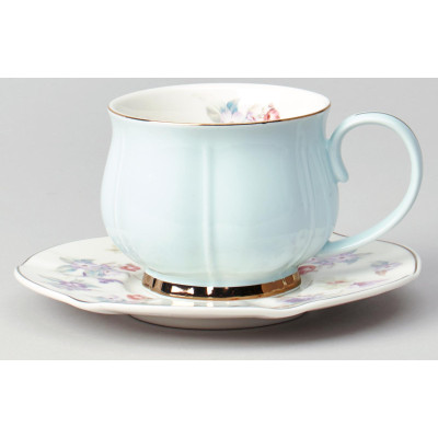 Чайный набор "ВРЕМЕНА ГОДА" на 6 пер. 12 пр. 250 мл голубой LEFARD 42-565-1