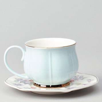 Чайный набор "ВРЕМЕНА ГОДА" на 6 пер. 12 пр. 250 мл голубой LEFARD 42-565-2