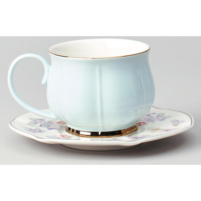 Чайный набор "ВРЕМЕНА ГОДА" на 6 пер. 12 пр. 250 мл голубой LEFARD 42-565-2