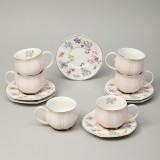 Чайный набор "ВРЕМЕНА ГОДА" на 6 пер. 12 пр. 250 мл розовый LEFARD 42-566