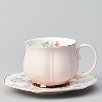 Чайный набор "ВРЕМЕНА ГОДА" на 6 пер. 12 пр. 250 мл розовый LEFARD 42-566-1