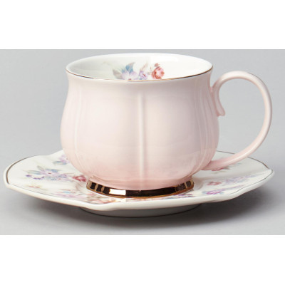 Чайный набор "ВРЕМЕНА ГОДА" на 6 пер. 12 пр. 250 мл розовый LEFARD 42-566-1