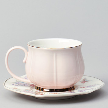 Чайный набор "ВРЕМЕНА ГОДА" на 6 пер. 12 пр. 250 мл розовый LEFARD 42-566-2