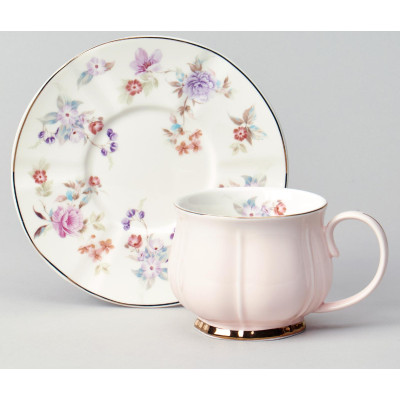 Чайный набор "ВРЕМЕНА ГОДА" на 6 пер. 12 пр. 250 мл розовый LEFARD 42-566-3