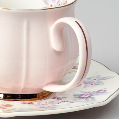 Чайный набор "ВРЕМЕНА ГОДА" на 6 пер. 12 пр. 250 мл розовый LEFARD 42-566-4