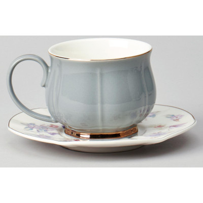 Чайный набор "ВРЕМЕНА ГОДА" на 6 пер. 12 пр. 250 мл серый LEFARD 42-567-2