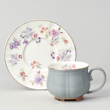 Чайный набор "ВРЕМЕНА ГОДА" на 6 пер. 12 пр. 250 мл серый LEFARD 42-567-3