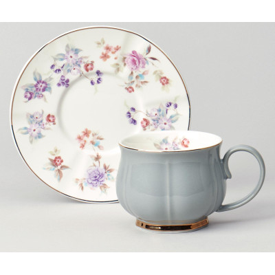 Чайный набор "ВРЕМЕНА ГОДА" на 6 пер. 12 пр. 250 мл серый LEFARD 42-567-3