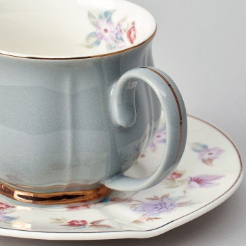 Чайный набор "ВРЕМЕНА ГОДА" на 6 пер. 12 пр. 250 мл серый LEFARD 42-567-5