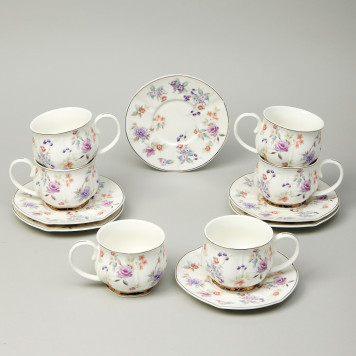 Чайный набор "ВРЕМЕНА ГОДА" на 6 пер. 12 пр. 250 мл LEFARD 42-568