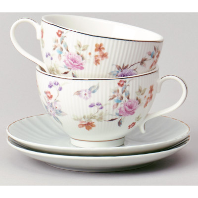 Чайный набор "ВРЕМЕНА ГОДА" на 2 пер. 4 пр. 250 мл голубой LEFARD 42-570-1