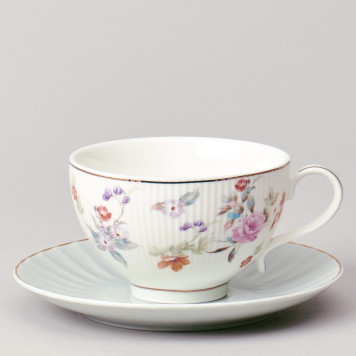 Чайный набор "ВРЕМЕНА ГОДА" на 2 пер. 4 пр. 250 мл голубой LEFARD 42-570-3