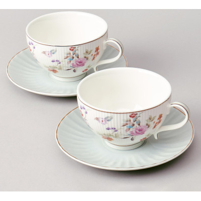 Чайный набор "ВРЕМЕНА ГОДА" на 2 пер. 4 пр. 250 мл голубой LEFARD 42-570