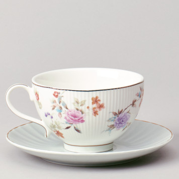 Чайный набор "ВРЕМЕНА ГОДА" на 2 пер. 4 пр. 250 мл голубой LEFARD 42-570-4