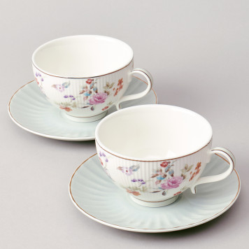 Чайный набор "ВРЕМЕНА ГОДА" на 2 пер. 4 пр. 250 мл голубой LEFARD 42-570-6