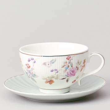 Чайный набор "ВРЕМЕНА ГОДА" на 6 пер. 12 пр. 250 мл голубой LEFARD 42-571-1