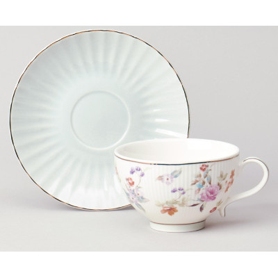 Чайный набор "ВРЕМЕНА ГОДА" на 6 пер. 12 пр. 250 мл голубой LEFARD 42-571-3