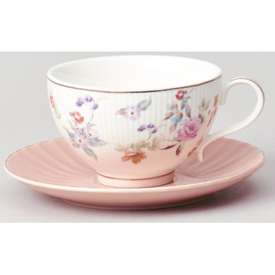 Чайный набор "ВРЕМЕНА ГОДА" на 2 пер. 4 пр. 250 мл розовый LEFARD 42-572-3