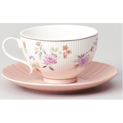 Чайный набор "ВРЕМЕНА ГОДА" на 2 пер. 4 пр. 250 мл розовый LEFARD 42-572-4