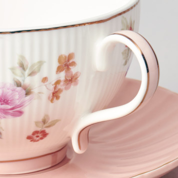 Чайный набор "ВРЕМЕНА ГОДА" на 2 пер. 4 пр. 250 мл розовый LEFARD 42-572-5