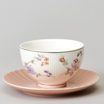 Чайный набор "ВРЕМЕНА ГОДА" на 6 пер. 12 пр. 250 мл розовый LEFARD 42-573-2