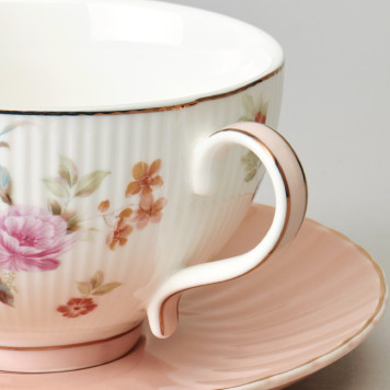 Чайный набор "ВРЕМЕНА ГОДА" на 6 пер. 12 пр. 250 мл розовый LEFARD 42-573-4