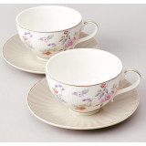 Чайный набор "ВРЕМЕНА ГОДА" на 2 пер. 4 пр. 250 мл серый LEFARD 42-574