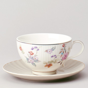 Чайный набор "ВРЕМЕНА ГОДА" на 6 пер. 12 пр. 250 мл серый LEFARD 42-575-1