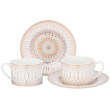 Чайный набор "TRIUMPH" на 2 пер. 4 пр. 220 мл (кор=12наб.) LEFARD 435-028