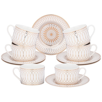 Чайный набор "TRIUMPH" на 6 пер. 12 пр. 220 мл (кор=8наб.) LEFARD 435-029