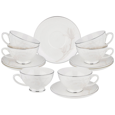 Чайный набор "МЕДИССОН" на 6 пер. 12 пр. 250 мл (кор=4наб.) LEFARD 440-083