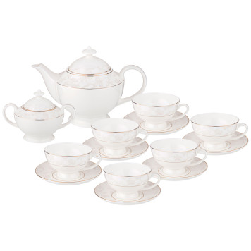 Чайный сервиз "СНЕЖНАЯ КОРОЛЕВА" hа 6 пер. 14 пр. 1200/300/250 мл (кор=2наб.) LEFARD 440-245-4