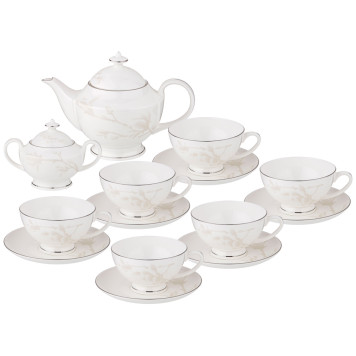 Чайный сервиз "МЕДИССОН" на 6 пеp. 14 пр. 1200/300/250 мл (кор=2наб.) LEFARD 440-246-4