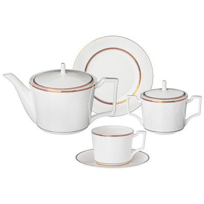 Чайный сервиз "OPERA" на 6 пер. 20 пр. 1000/300/250 мл (кор=2наб.) LEFARD 440-252