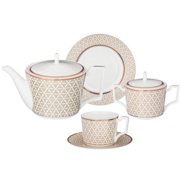 Чайный сервиз "OPERA" на 6 пер. 20 пр. 1000/300/250 мл (кор=2наб.) LEFARD 440-259