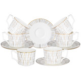 Чайный набор "AURORA" на 6 пер. 12 пр. 250 мл (кор=4наб.) LEFARD 440-263