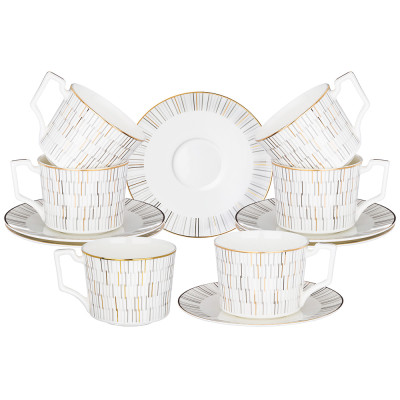 Чайный набор "AURORA" на 6 пер. 12 пр. 250 мл (кор=4наб.) LEFARD 440-263