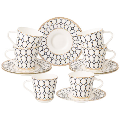 Чайный набор "BREEZE" на 6 пер. 12 пр. 250 мл (кор=4наб.) LEFARD 440-282