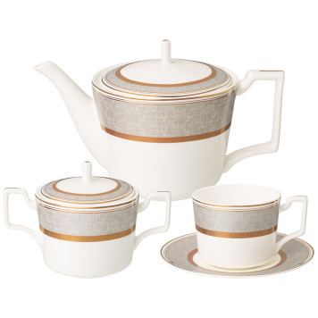 Чайный сервиз "EMERALD" на 6 пер. 14 пр. (кор=2наб.) LEFARD 440-287