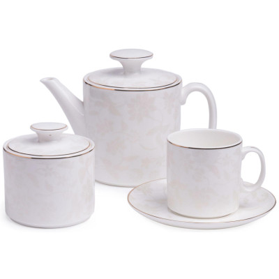 Чайный сервиз "СНЕЖНАЯ КОРОЛЕВА" на 6 пер. 14 пр LEFARD 440-302