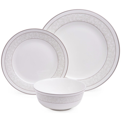 Набор посуды обеденной "GREY LACE" на 4 пер. 12 пр. LEFARD 440-315