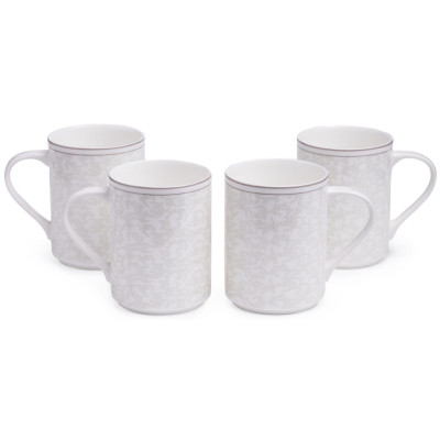 Набор кружек "GREY LACE" 4 шт. 400 мл LEFARD 440-316