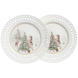 Набор тарелок обеденных "МОРОЗКО" 2 шт. 26,5 см (кор=12наб.) LEFARD 441-047