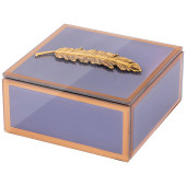 Шкатулка коллекция "PEN" цвет:серый 12*12*6 см LEFARD 453-166